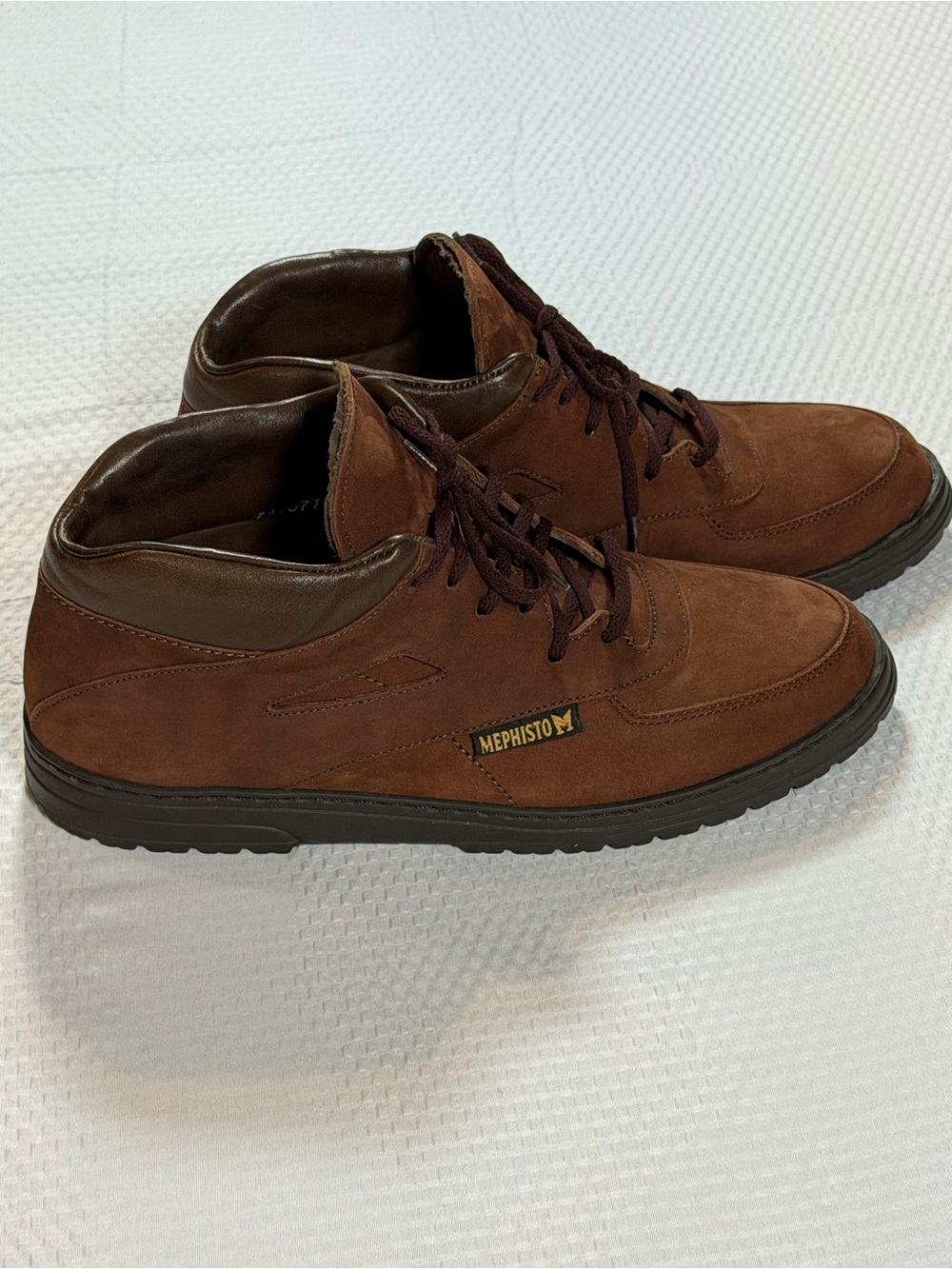 Vintage 90s/00s Mephisto City Hiker Mens US 9 Brown Suede Leather Shoes France